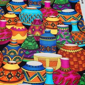 Vibrant Baskets/Vases/Pots HI-Fashion Fabrics Inc. HF-C 5361 Cotton Quilt Sew Ya